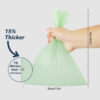 Compostable Pet Waste Bags, All-Natural Cornstarch Material Pet Poop Bags，60/90pcs - Image 3