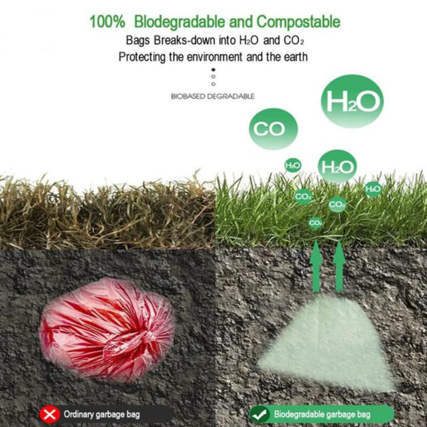 Compostable Pet Waste Bags, All-Natural Cornstarch Material Pet Poop Bags，60/90pcs - Image 5