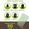 Compostable Pet Waste Bags, All-Natural Cornstarch Material Pet Poop Bags，60/90pcs - Image 4