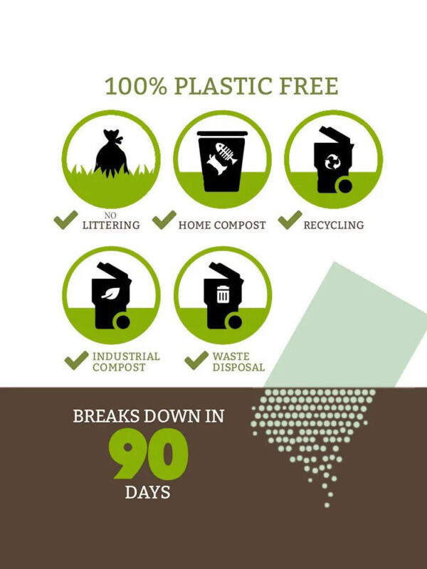 Compostable Pet Waste Bags, All-Natural Cornstarch Material Pet Poop Bags，60/90pcs - Image 4