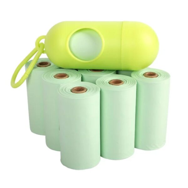 Compostable Pet Waste Bags, All-Natural Cornstarch Material Pet Poop Bags，60/90pcs - Image 2