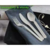 Biodegradable and Compostable Disposable Cutlery Set with PLA, 50 Pack of 6inch Knives, Forks, Spoons and Soup Spoons - Image 6