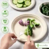 Biodegradable and Compostable Disposable Cutlery Set with PLA, 50 Pack of 6inch Knives, Forks, Spoons and Soup Spoons - Image 5