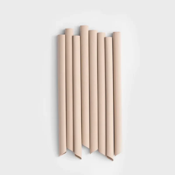 100 Pack 6x210mm Straws with Angled and Straight Tips, Made from Biodegradable Bamboo Fiber, Ideal for Coffee, Milk tea