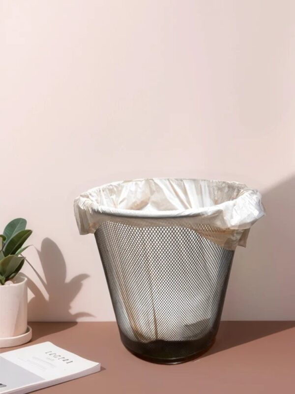 Eco-Friendly Corn Starch Based Biodegradable Garbage Bags - 20L White Vest Style 10 Rolls/100 Bags - Image 2