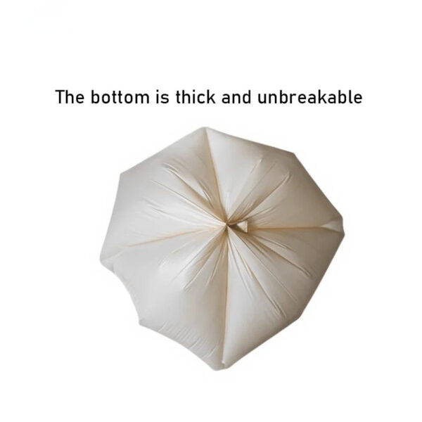 Eco-Friendly Corn Starch Based Biodegradable Garbage Bags - 20L White Vest Style 10 Rolls/100 Bags - Image 3
