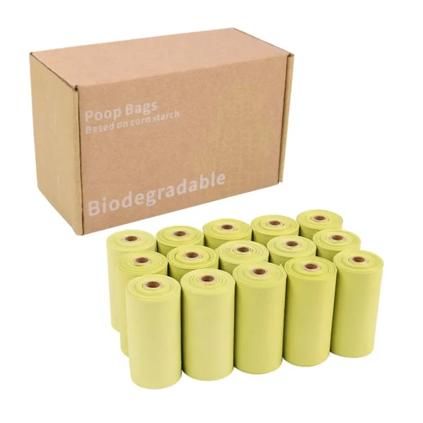 Biodegradable Trash Bags - Pet Waste Bags with Corn Starch Base - Image 4