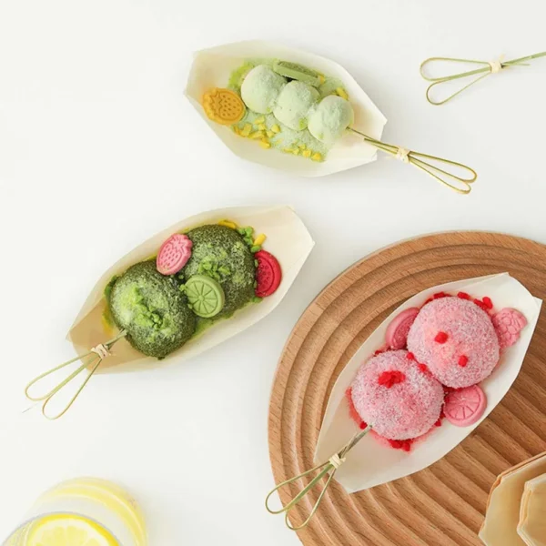 biodegradable utensils Disposable Wood Boat Plates Bamboo Compostable Biodegradable - Image 3