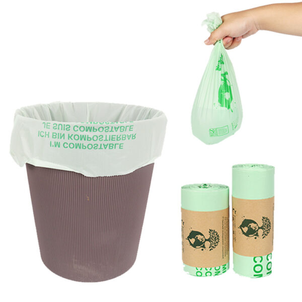1-8 Gallon Compostable Trash Bags - Image 2