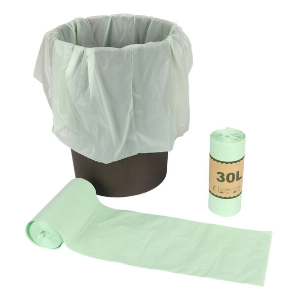 Compostable Kitchen Bin Bags Degradable Garbage Biological PLA Corn Starch Bags - Image 2