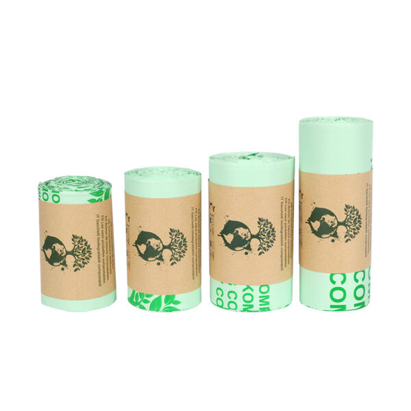 Compostable Kitchen Bin Bags Degradable Garbage Biological PLA Corn Starch Bags - Image 5