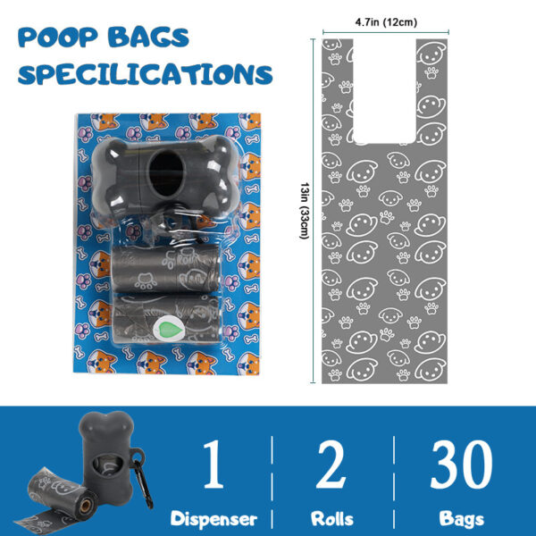 Degradable Plastic Bags Roll Carry T-Shirt Bag Biodegradable Garbage Bag - Image 2