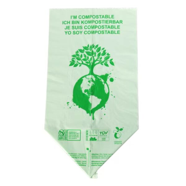 Compostable Food Waste Bags Degradable Garbage PLA Corn Starch Kitchen Waste Bags - Image 2