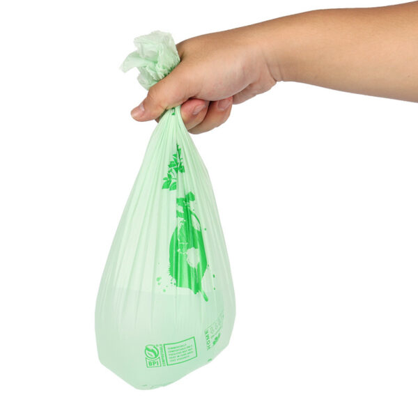 Compostable Kitchen Bin Bags Degradable Garbage Biological PLA Corn Starch Bags - Image 3