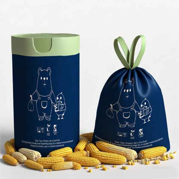 Compostable Corn Starch PLA Garbage Biological Bags