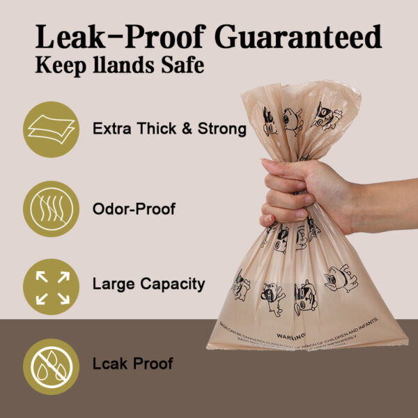Compostable Kitchen Waste Bags Leak Proof Trash Bags - Image 2