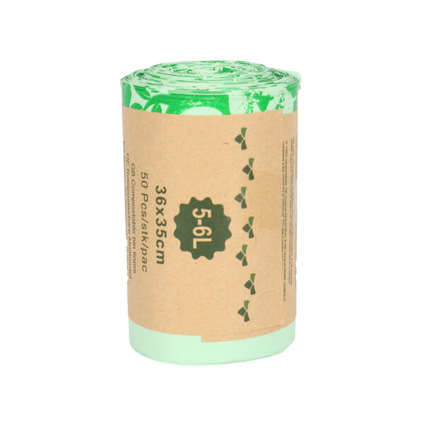 Compostable Kitchen Bin Bags Degradable Garbage Biological PLA Corn Starch Bags - Image 4